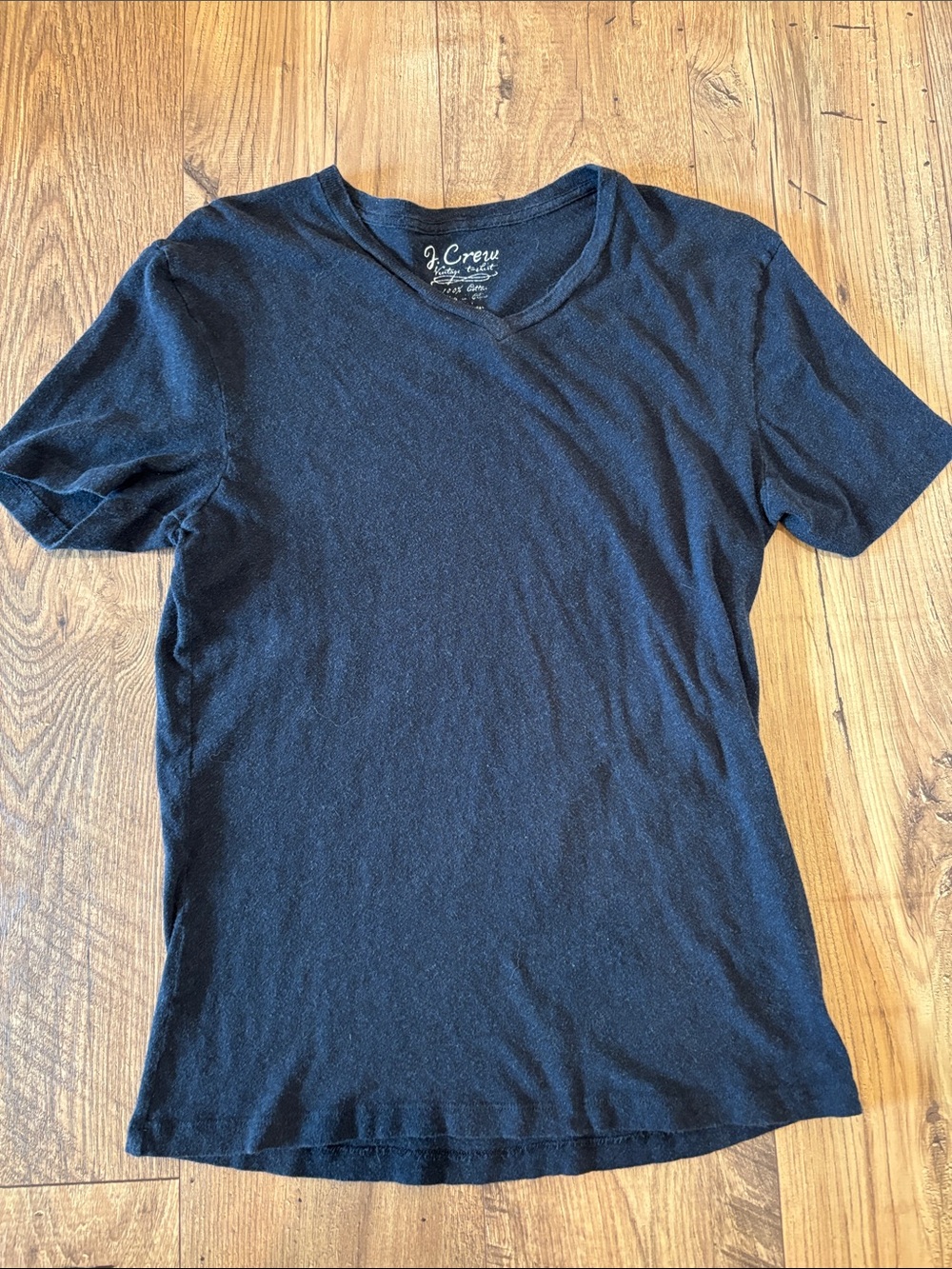 J. Crew Men's Charcoal V-Neck Tee